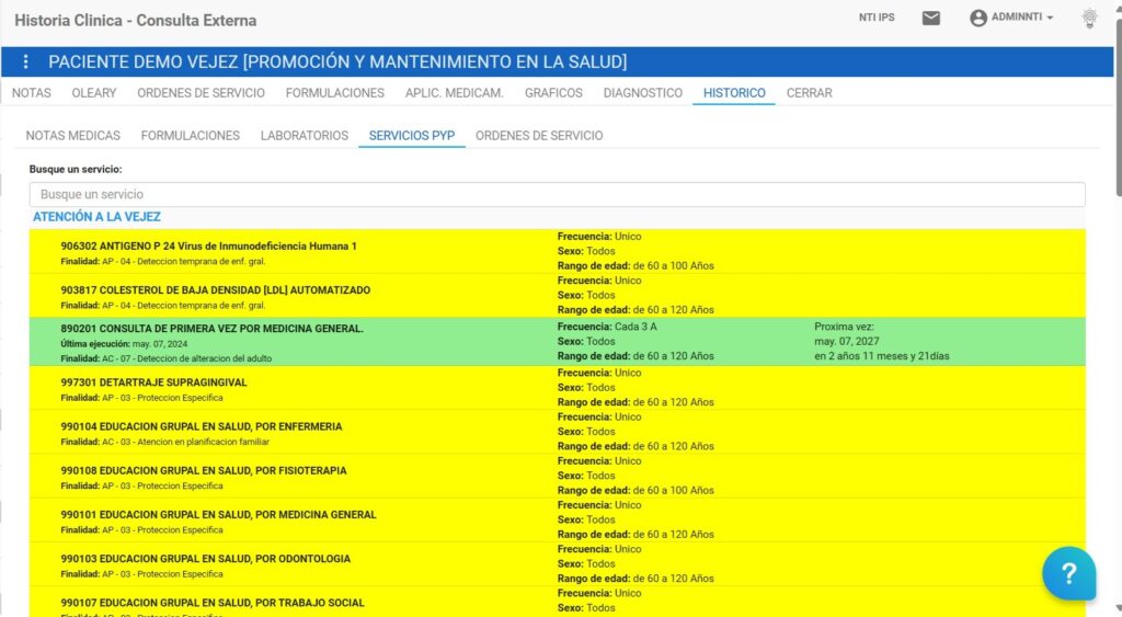 erp en salud pyp